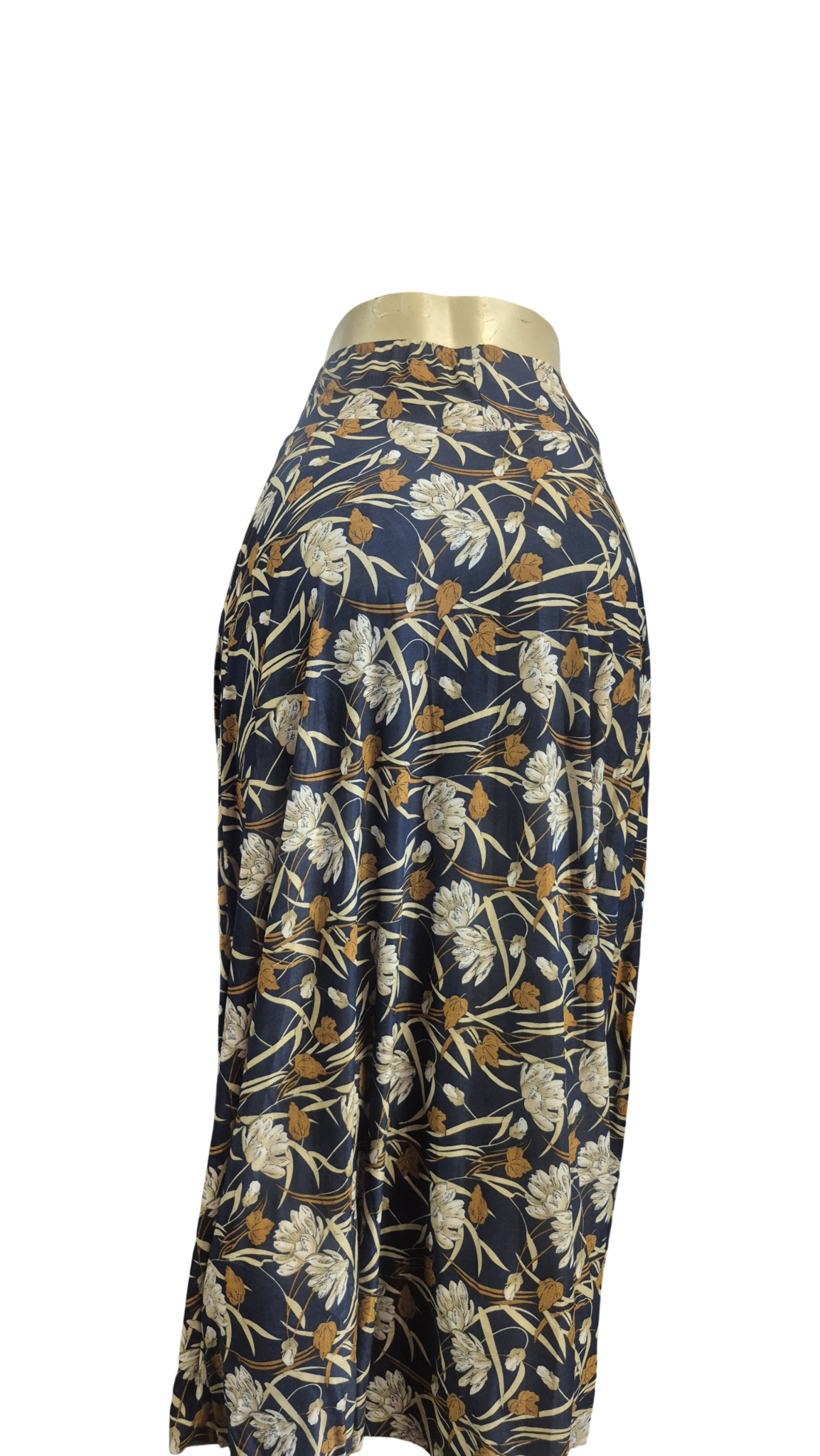 Botanical Floral Print Convertible Midi Skirt