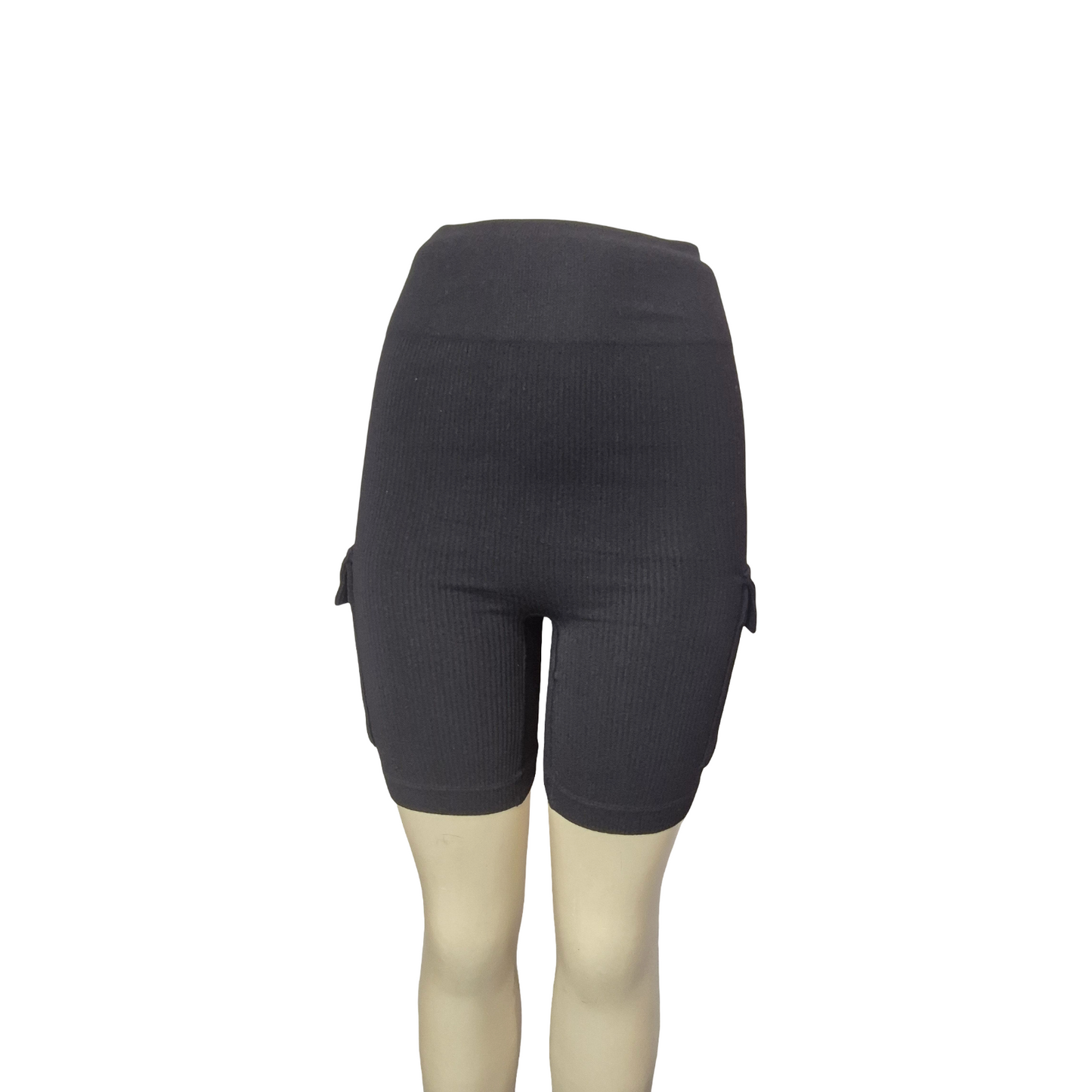 Black stretchable shorts