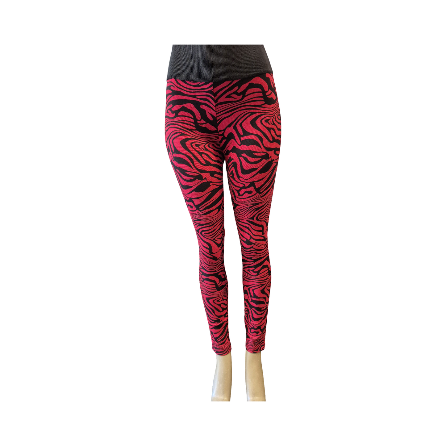 Women’s High-Waisted Printed Leggings – Stretch Activewear Workout Pants