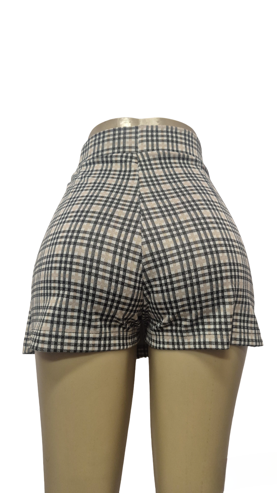Plaid Belted Mini Skort
