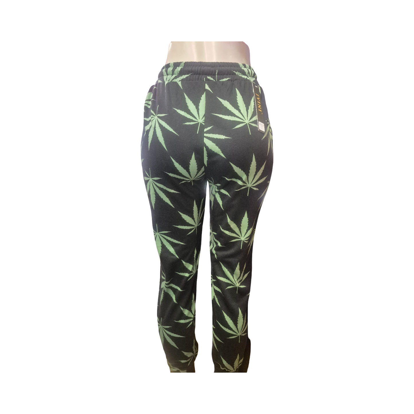 Leaf Print Jogger Pants