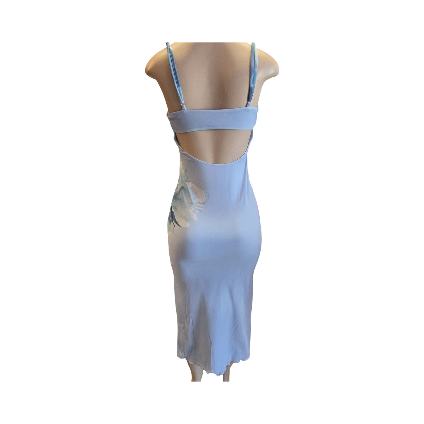 Blue flowered dress