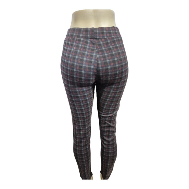 Plaid Slim-Fit Jeggings