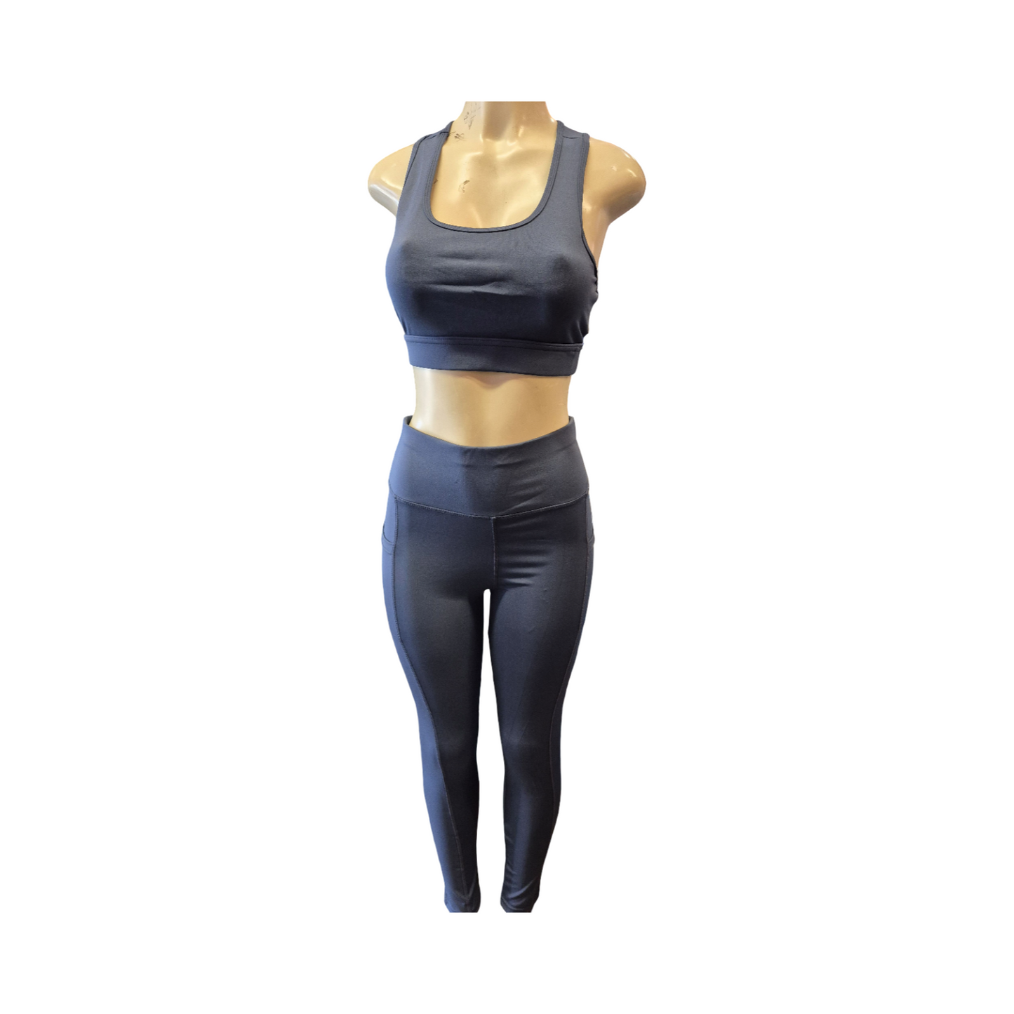Women’s 2-Piece Seamless Activewear Set – Sports Bra & High-Waisted Leggings