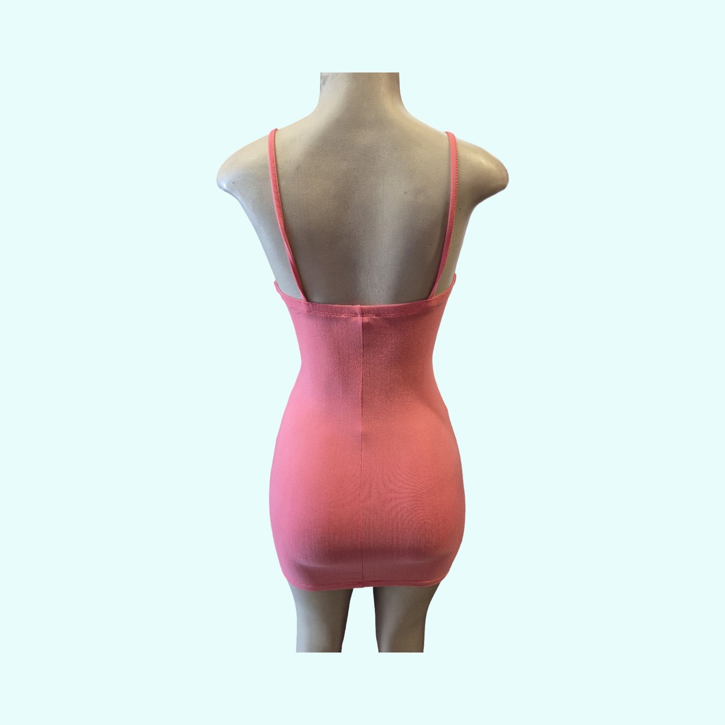 Pink Twist Front Bodycon Mini Dress