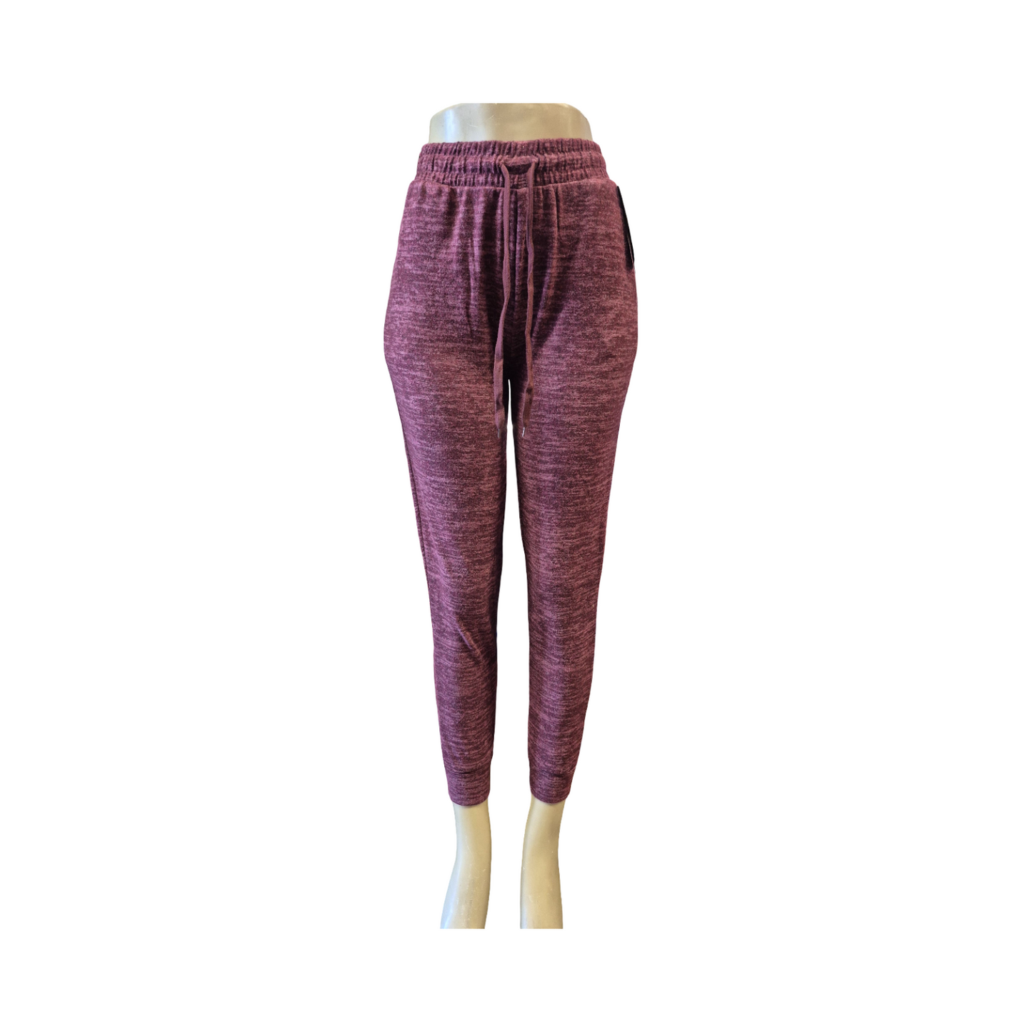 Women’s Heathered Drawstring Jogger Pants – Soft Stretch Lounge & Casual Pants