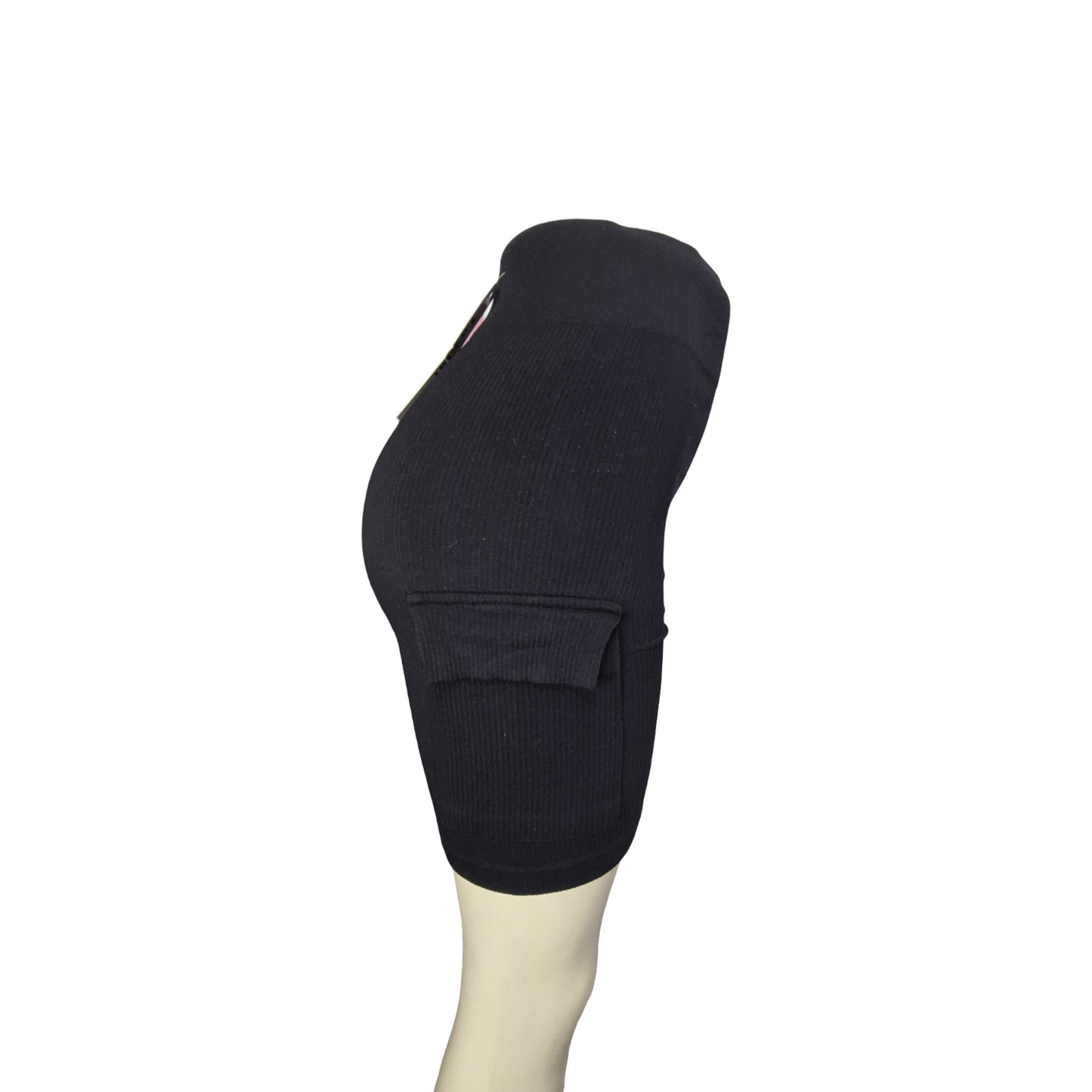 Black stretchable shorts
