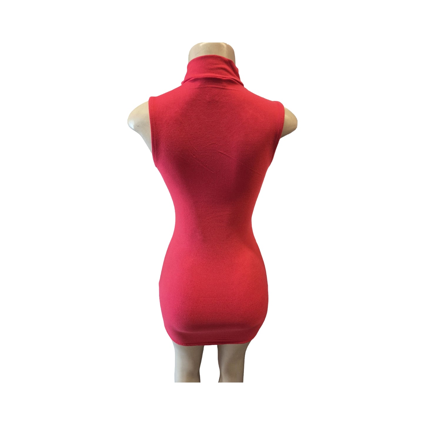 Choker Neck Bodycon Mini Dress